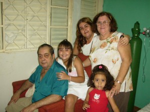 Manoel, esposa, filha, neta e bisneta. Dezembro de 2007.