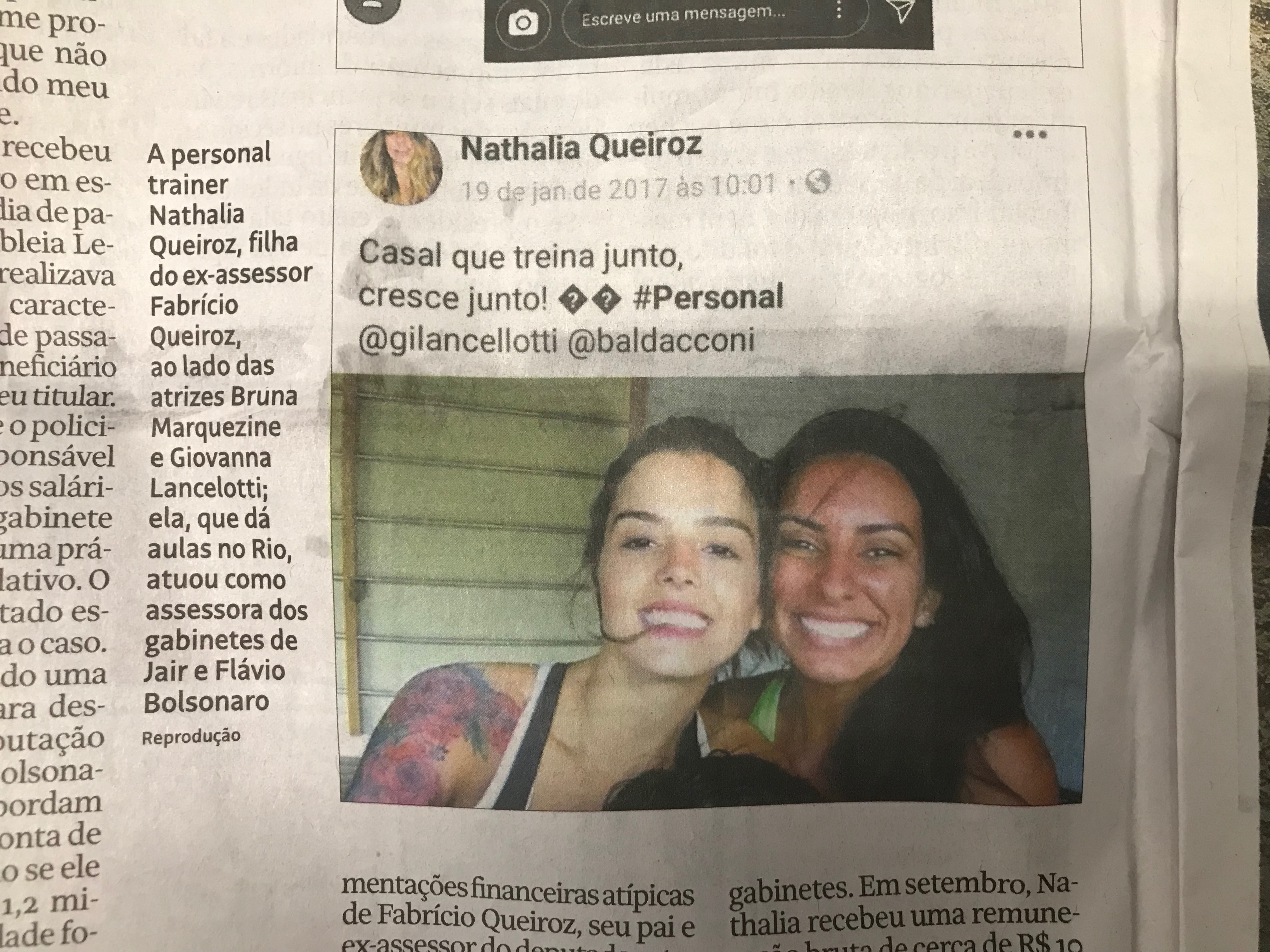 Rodrigo Serpa, na CBN: Filha de Queiroz, funcionÃ¡ria de Bolsonaro, jamais faltou na CÃ¢mara; aliado sugere que ela trabalhou de madrugada