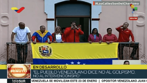 Diante da tentativa de golpe, Maduro rompe relações com Estados Unidos: ”Aqui tem dignidade”