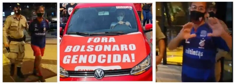 Libertação de dirigente do PT, preso por “Bolsonaro genocida”, se tornou manifestação contra Bolsonaro genocida