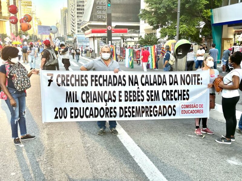 Paulista, 24J: Protesto contra fechamento de 7 creches na capital pela secretaria da Educação; íntegra