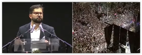 Íntegra do primeiro discurso de Gabriel Boric como presidente eleito do Chile; vídeo e texto