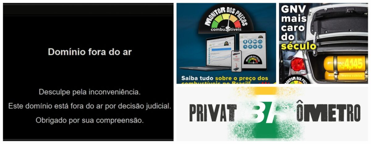 Petrobrás censura site que desmascara mentiras sobre preço dos combustíveis no Brasil e privatização da empresa