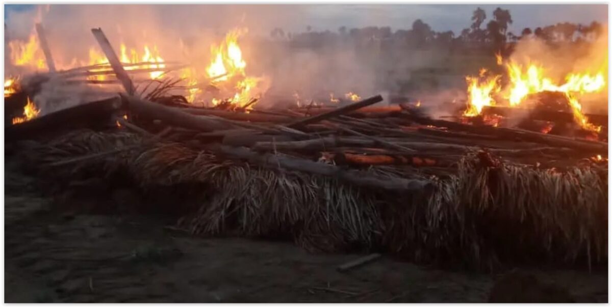 Conselho Indígena de Roraima denuncia:  Jagunços, a mando de fazendeiros, incendiam maloca da comunidade do Pium